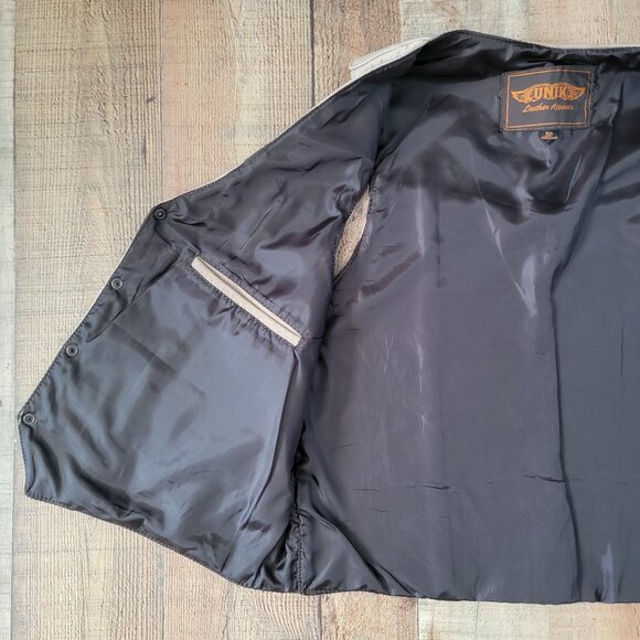 Unik Tan Leather Riding Vest - Picture 13 of 15